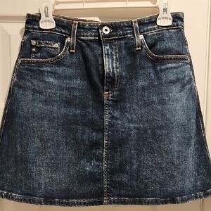 AG Adriano Goldschmied Dark Blue Mini Skirt